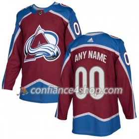 Adidas Maillot de Hockey Colorado Avalanche Personnaliser 2017-2018 Rouge Authentic - Homme